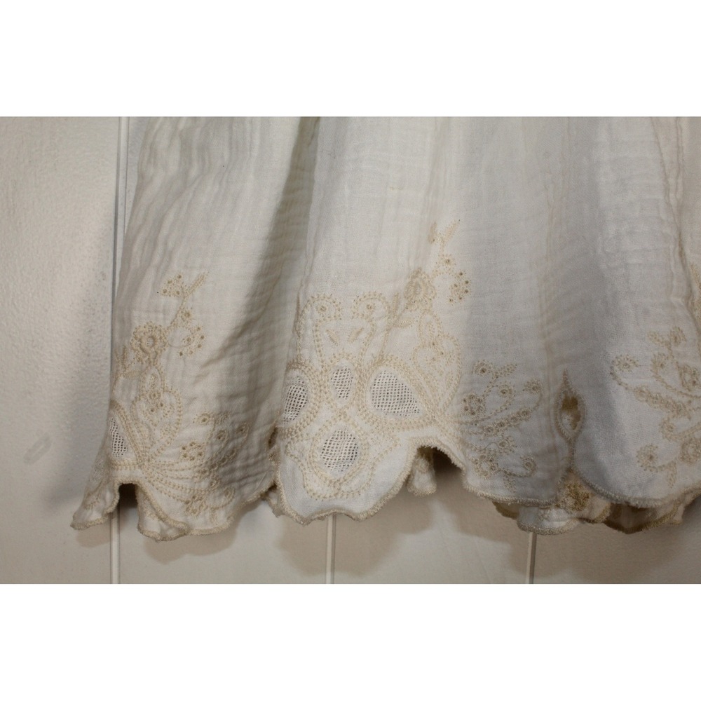 Free People Sunny Days Embroidered Cotton Cami Top in Ivory Size Large NWOT - Picture 5 of 8